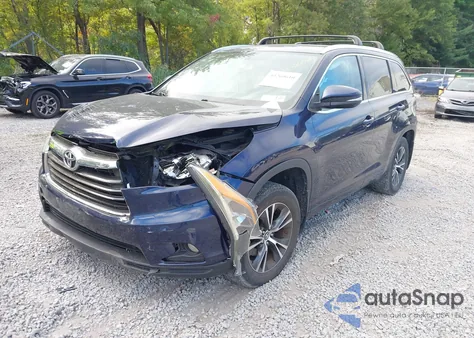 2016 Toyota Highlander Xle from USA, damaged, VIN 5TDJKRFH9GS300577
